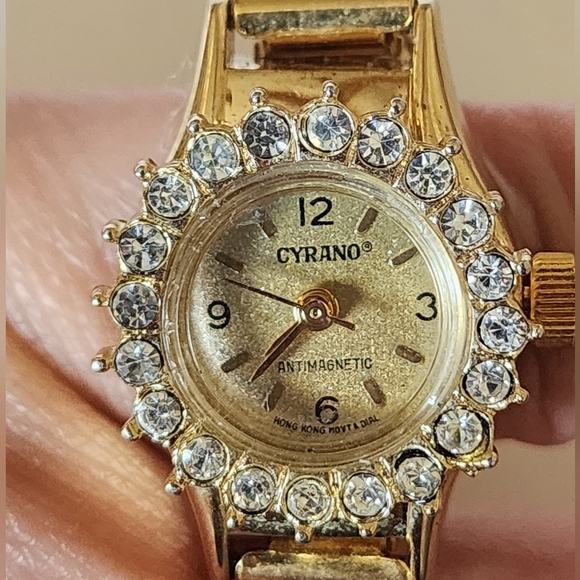 Gold Women's Watch with Crystal Accents - Picture 1 of 5
